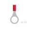 Te Connectivity Ring Terminal, 3/8 in Stud Size, 16 AWG, 600 V, Vinyl Insulated, Red 34152 - alternate 3